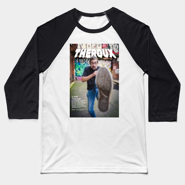 Louis Theroux Photoshoot Baseball T-Shirt by Therouxgear